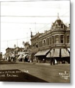 Mcdougall Building East Side Main At Gabilan Sts Of Wahrich, Salinas Metal Print
