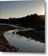 Meandering Stream Metal Print