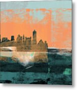 Memphis Abstract Skyline Ii Metal Print