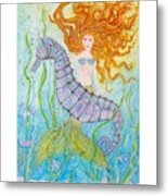 Mermaid Fantasy Metal Print