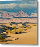 Mesquite Flat Sand Dunes At Sunset Metal Print