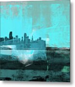 Miami Abstract Skyline Ii Metal Print
