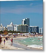 Miami Beach Viewed From South Pointe Metal Print