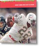 Miami Dolphins Mercury Morris, 1972 Afc Championship Sports Illustrated Cover Metal Print