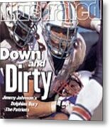 Miami Dolphins Steve Emtman And Tim Bowens Sports Illustrated Cover Metal Print