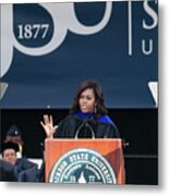 Michelle Obama Speaks At The 2016 Jsu Metal Print