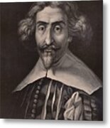 Miguel De Cervantes Spanish Author 19th Metal Print