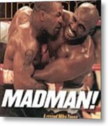 Mike Tyson Vs Evander Holyfield, 1997 Wba Heavyweight Title Sports Illustrated Cover Metal Print