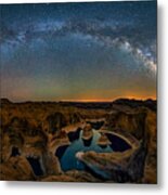 Milky Way Over Reflection Canyon Metal Print