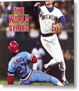 Milwaukee Brewers Robin Yount, 1982 World Series Sports Illustrated Cover Metal Print