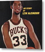 Milwaukee Bucks Lew Alcindor Sports Illustrated Cover Metal Print