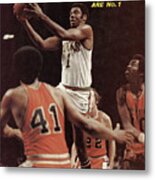 Milwaukee Bucks Oscar Robertson, 1971 Nba Finals Sports Illustrated Cover Metal Print