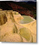 Mineral Water Formation Of White Water Metal Print