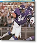 Minnesota Vikings Chuck Foreman... Sports Illustrated Cover Metal Print
