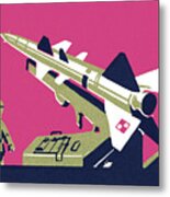 Missile Launch Metal Print