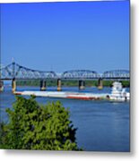 Mississippi River Tug Metal Print