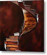 Model Of A Spiral Staircase Metal Print