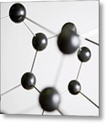 Molecular Model Metal Print