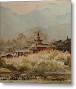 Monastery, Myay Cha Metal Print