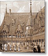 Monks At The Hotel Dieu Metal Print