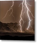 Monsoonal Lightning Metal Print