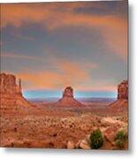 Monument Valley Sunrise 1401 Metal Print