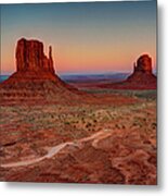 Monument Valley Sunset Metal Print