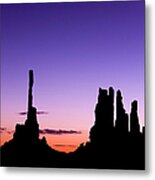 Monument Valley, Totem Pole, Dawn, Yei Metal Print