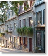 Sunrise In Lower Town Quebec City Metal Print