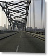 Morning Bridge Metal Print