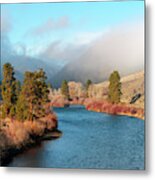 Morning Fog On The Yakima Metal Print