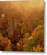 Morning Glow Of Naruko Valley, Osaki Metal Print