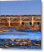 Morning Train Metal Print