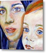 Mother And Baby Metal Print