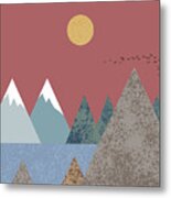 Mountain Landscape Metal Print