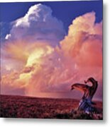 Mountain Thunder Shower Metal Print