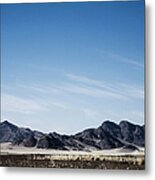 Mountains In Dry Rural Landscape Metal Print