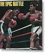 Muhammad Ali, 1975 Wbcwba Heavyweight Title Sports Illustrated Cover Metal Print