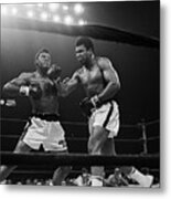 Muhammad Ali Boxing With Floyd Patterson Metal Print