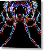 Multi-colored Abstract Light Pattern Metal Print