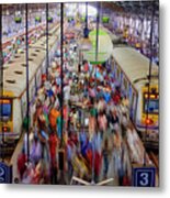 Mumbai, Victoria Terminus Railways Metal Print