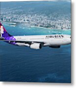 My Blue Hawaii Airbus Metal Print