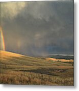 My Sky View #5 Rainbows And Clouds Metal Print