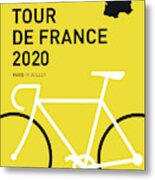 My Tour De France Minimal Poster 2020 Metal Print