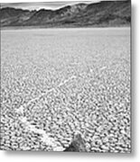 Mysterious Moving Rocks At The Metal Print