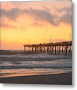 Nags Head Pier Metal Print