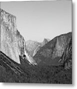 Nature At Its Best - Black-white Metal Print