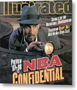Nba Confidential, 1997-98 Nba Basketball Preview Issue Sports Illustrated Cover Metal Print
