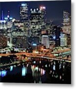 Pittsburgh Above The Point Metal Print