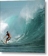New Caledonia, Surfing On The Grand Metal Print